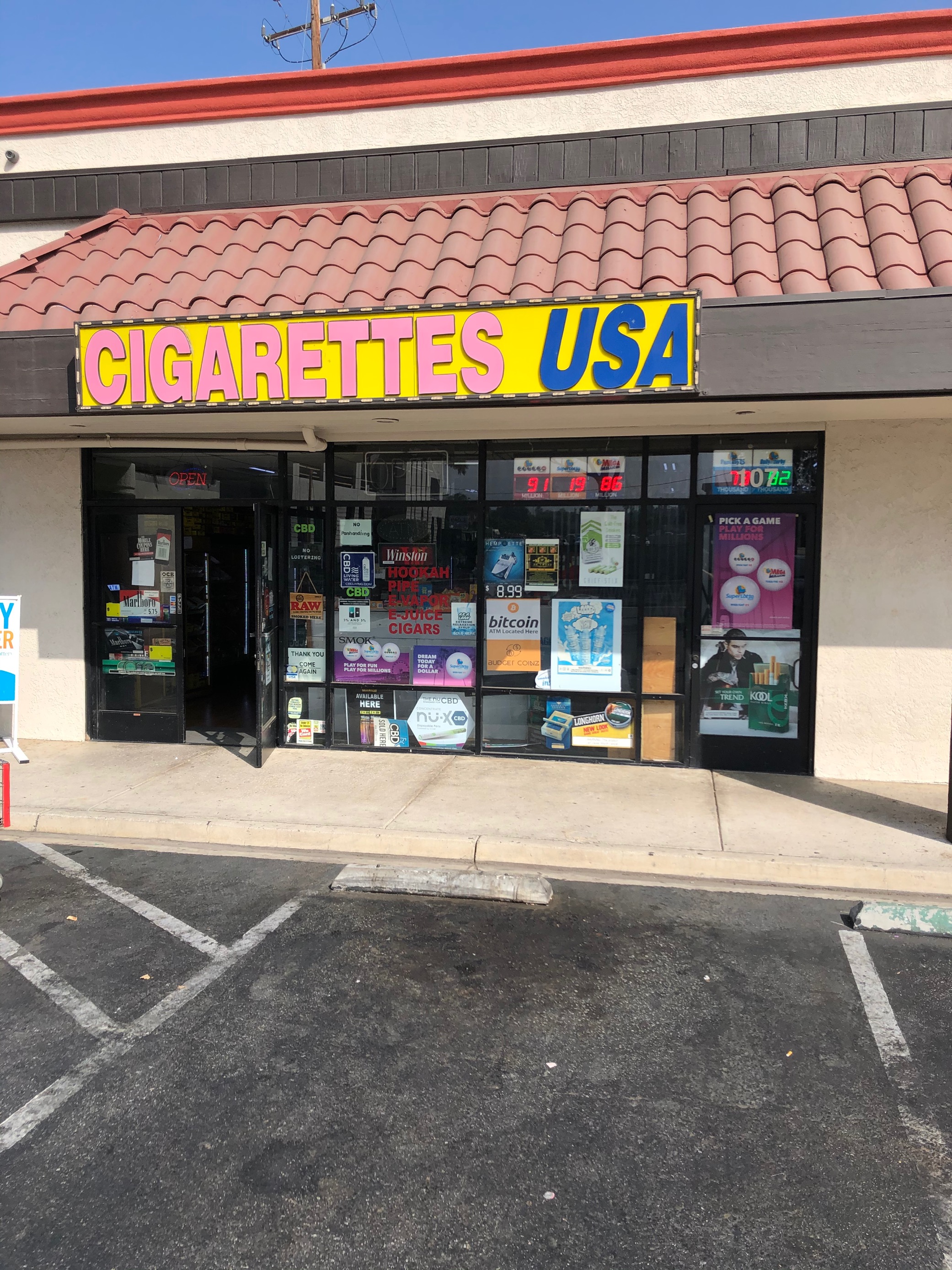 BudgetCoinz Bitcoin ATM at CIGARETTES USA & VAPE SHOP in Corona, California - 301 W 6th St, Corona, CA 92882